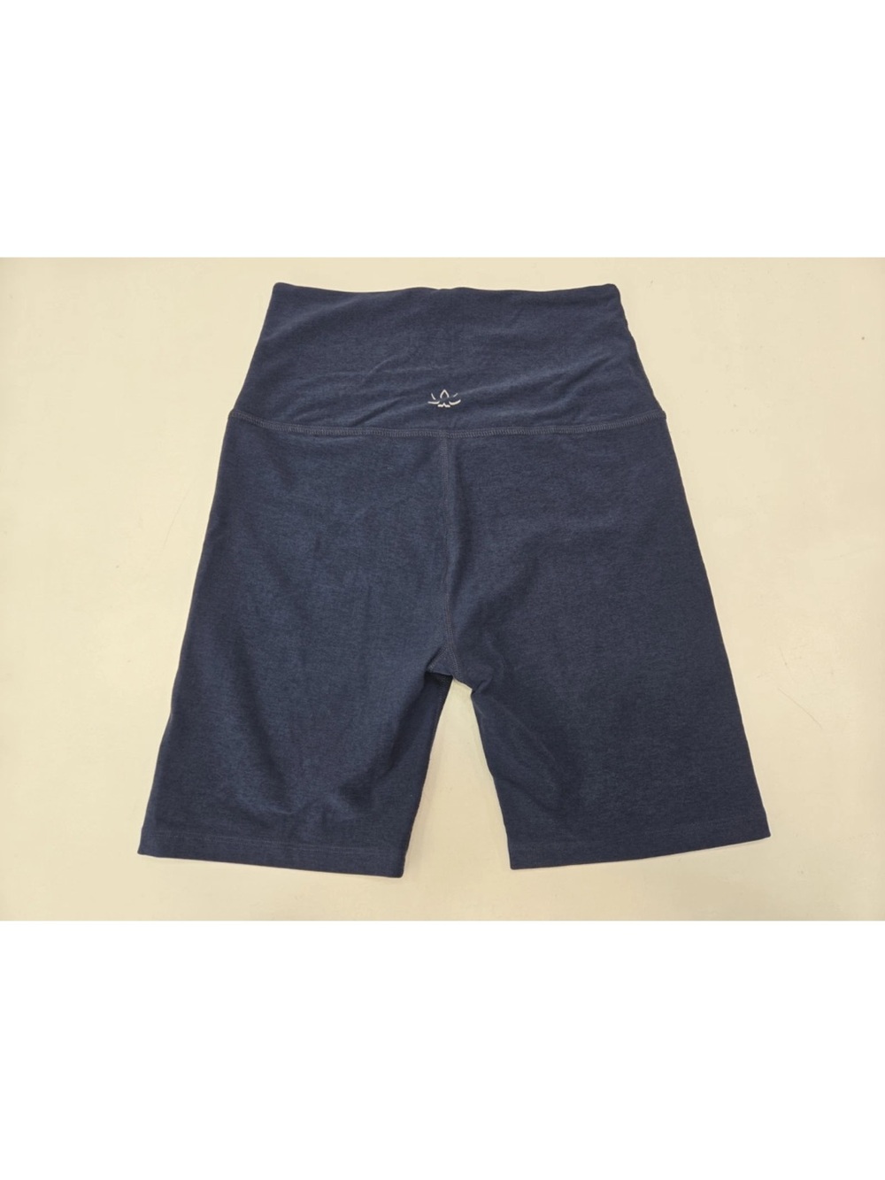 Beyond Yoga Womens Bike Shorts Stretch Spacedye Navy High-Rise Athletic Size L